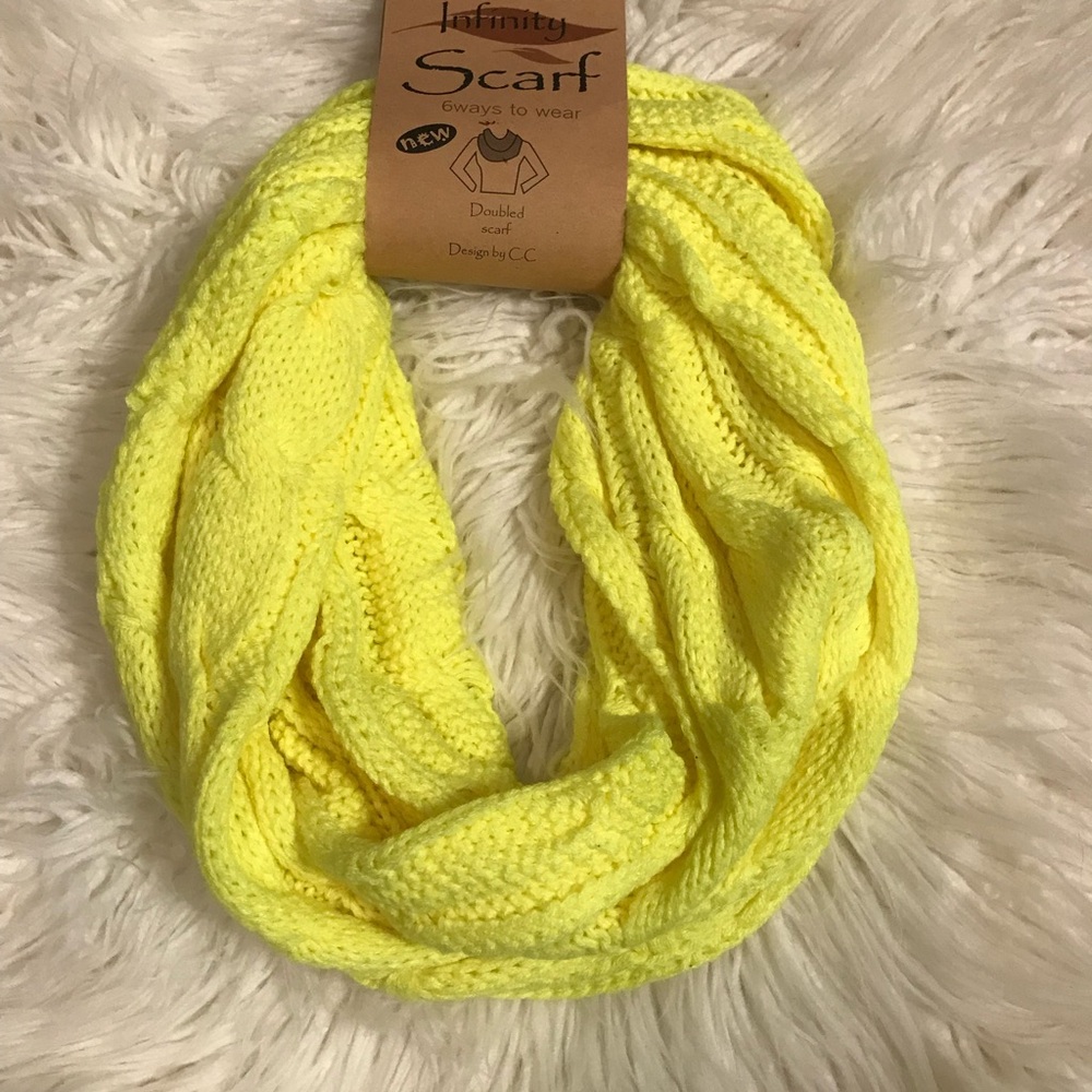 CC Boutique Yellow Infinity Scarf